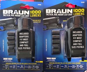 BRAUN 1000 LUMENS TACTICAL RAIL MOUNT LED LIGHT
