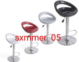 1 Piece Bar Stools New In The Box 📦 80$ Each Available In White, Grey, Dark Brown & Red Same Day Delivery  Thumbnail
