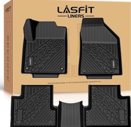 LASFIT All Weather TPE Custom Fit Floor Mats for Jeep Cherokee 2015 - 2023 (Not Fit with Raised Dead Pedal)