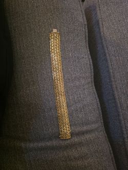 10k italian gold  woven bracelet