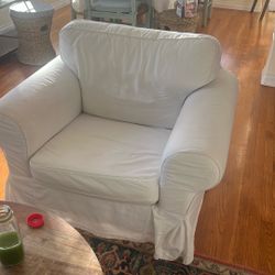 Ikea Slipcovered Chair (2)