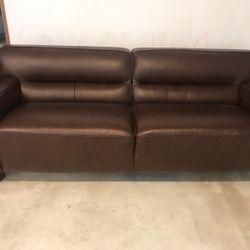 Brown vinyl Sofa
