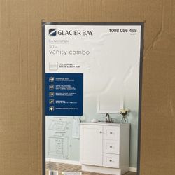 Bannister 30 Inch Single Sink White Bath Vanity 