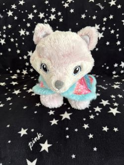 Build-A-Bear Arctic Fox Plush with Snowflake Dress — Like New