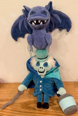 Disney Parks Haunted Mansion Hatbox Ghost Limited Glow In Dark Plush Gargoyle