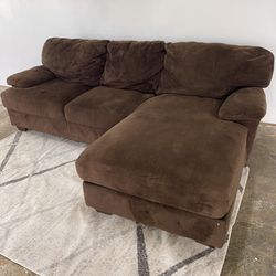 Sectional Free Delivery Sofa Brown Couch