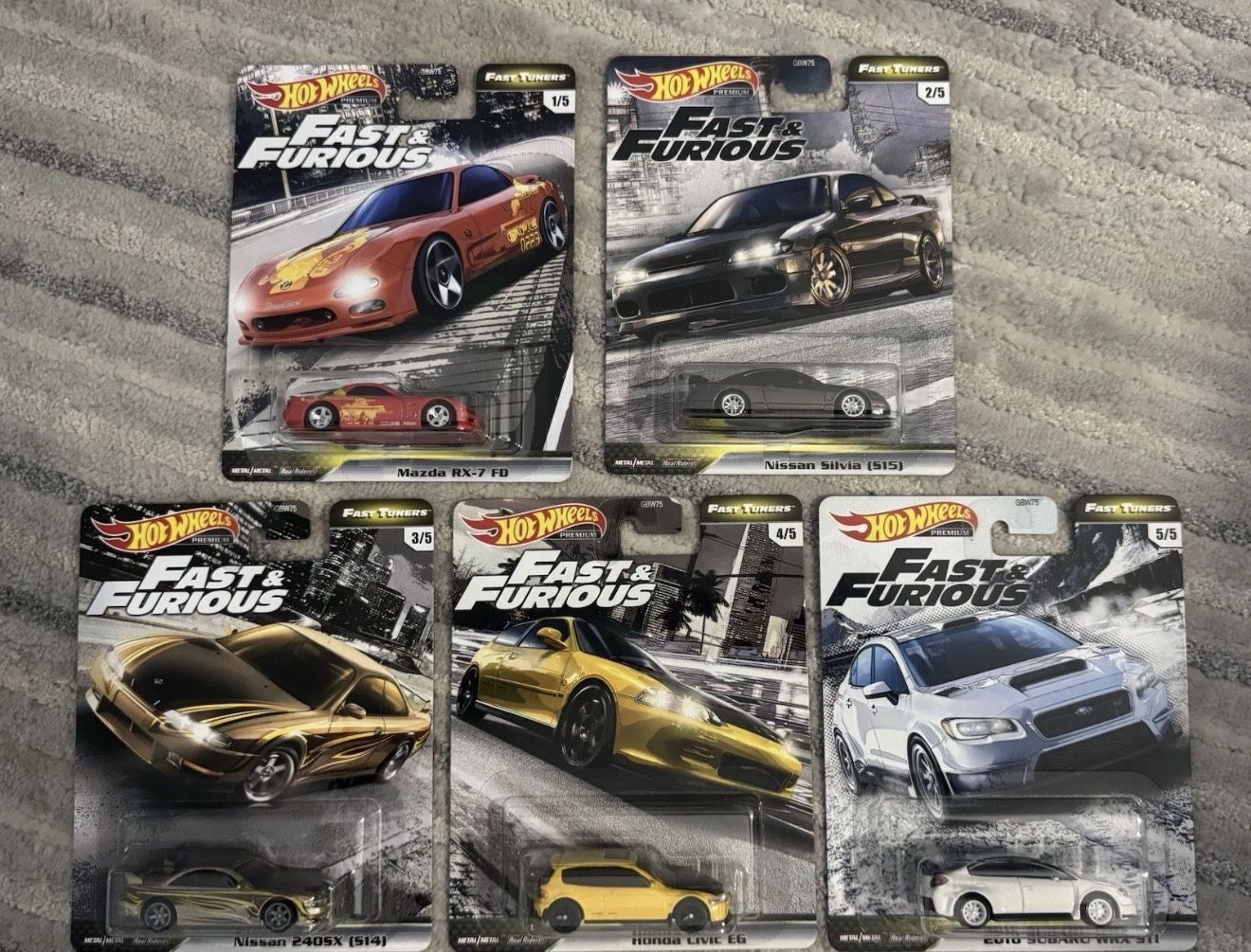 Hot Wheels Fast Tuners Fast And Furious Premium Set