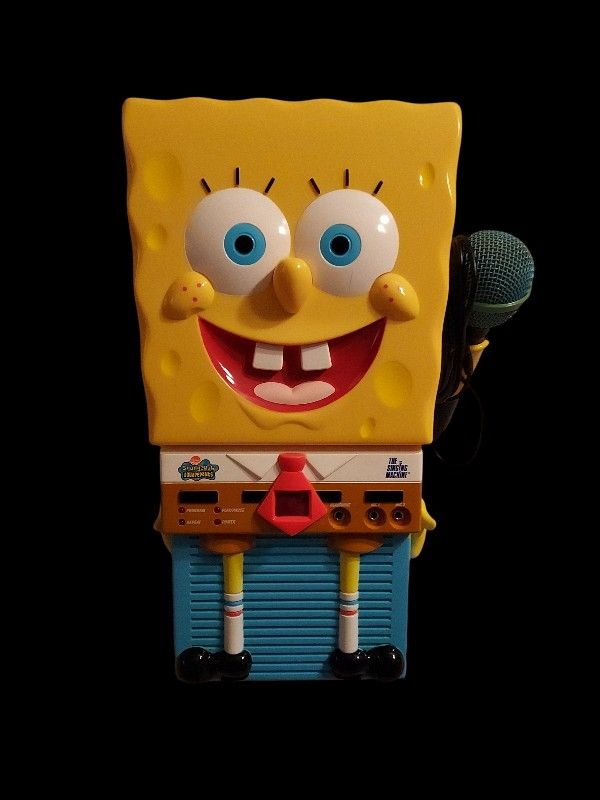 SpongeBob SquarePants The Singing Machine Karaoke CD Player 2003 with Microphone