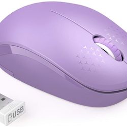 2.4G Silent Wireless Mouse with USB Receiver for PC, Tablet, Laptop, Windows, Mac and Linux 