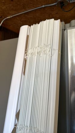 Faux wood blinds