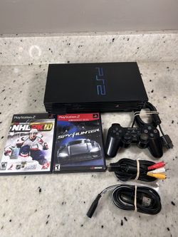 Sony PlayStation 2 Fat Console Bundle – Original Model – Tested & Working – 2 Games + Controller