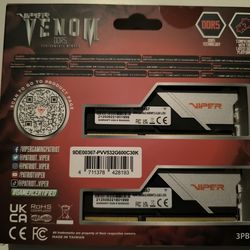 Patriot Viper Venom 32GB (2 x 16GB) 288-Pin PC RAM DDR5 6000 (PC5 48000) Desktop Computer PC Memory
