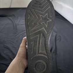 BAPE Men's Black and Grey Trainers