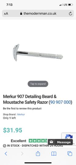 Merkur 907 Detailing Beard Razor