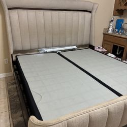 Bed Frame With Boxes 