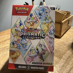 Pokémon Prismatic Evolutions Booster Bundle (6 Packs) – Factory Sealed