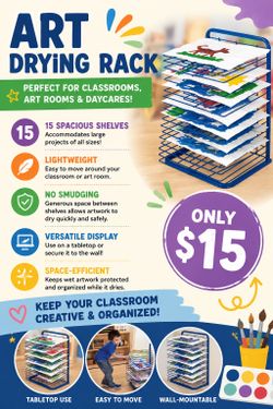 Used drying rack for arts and crafts
