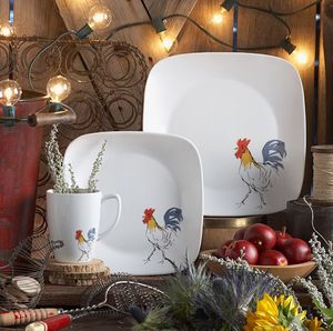 Dinnerware Corelle 16 Pc Square Plates Set Country Dawn For Sale In Long Beach Ca Offerup
