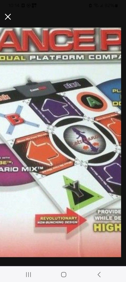 Gamestop Ddr Dance Mat Dance Dance Revolution  Playstation Ps2