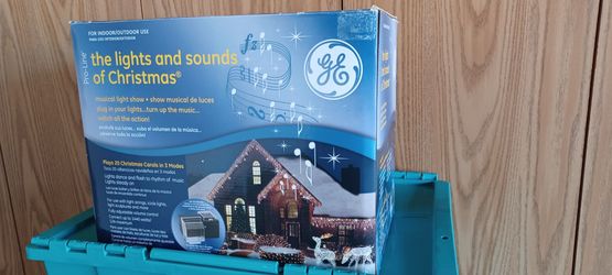 Christmas lights and sound of music
