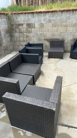 7 piece set (used, no cushions)