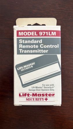 Garage door remote
