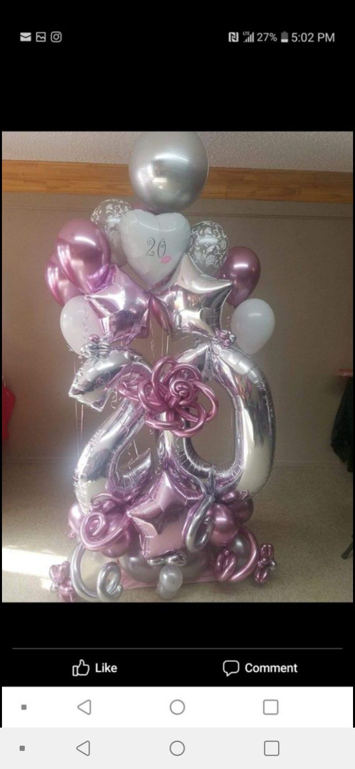 Jumbo Balloon Birthday Bouquet