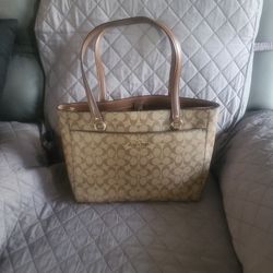 Large Coach Tote Can Carry Your Laptock Tablet Original Price $450.00