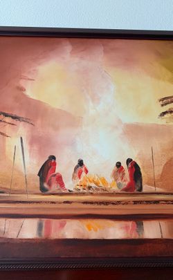 African oil painting on canvas