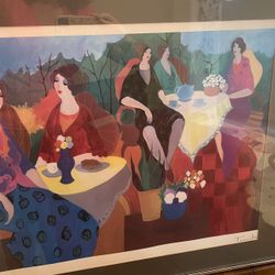 Vintage ITZCHAK TARKAY " Morning Social" Beautiful Framed Limited Edition Print