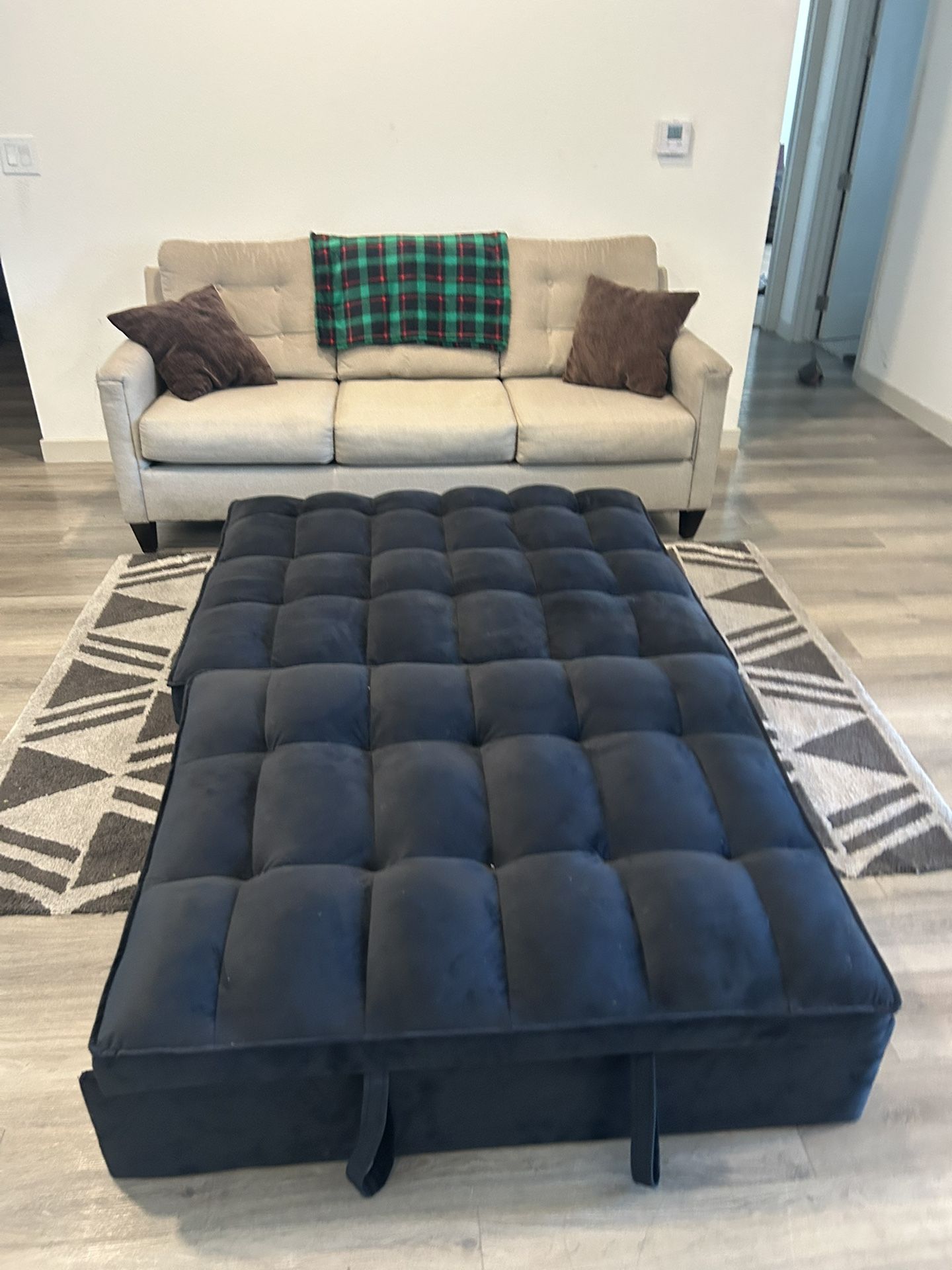 Convertible Ottoman Sleeper Sofa