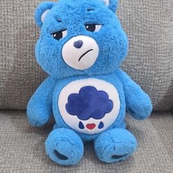 The Care Bears Grumpy Bears 14"  Stuffed Plush Blue Rain Cloud Belly 2020 