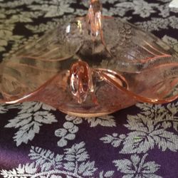 Pink Depression Candy Dish