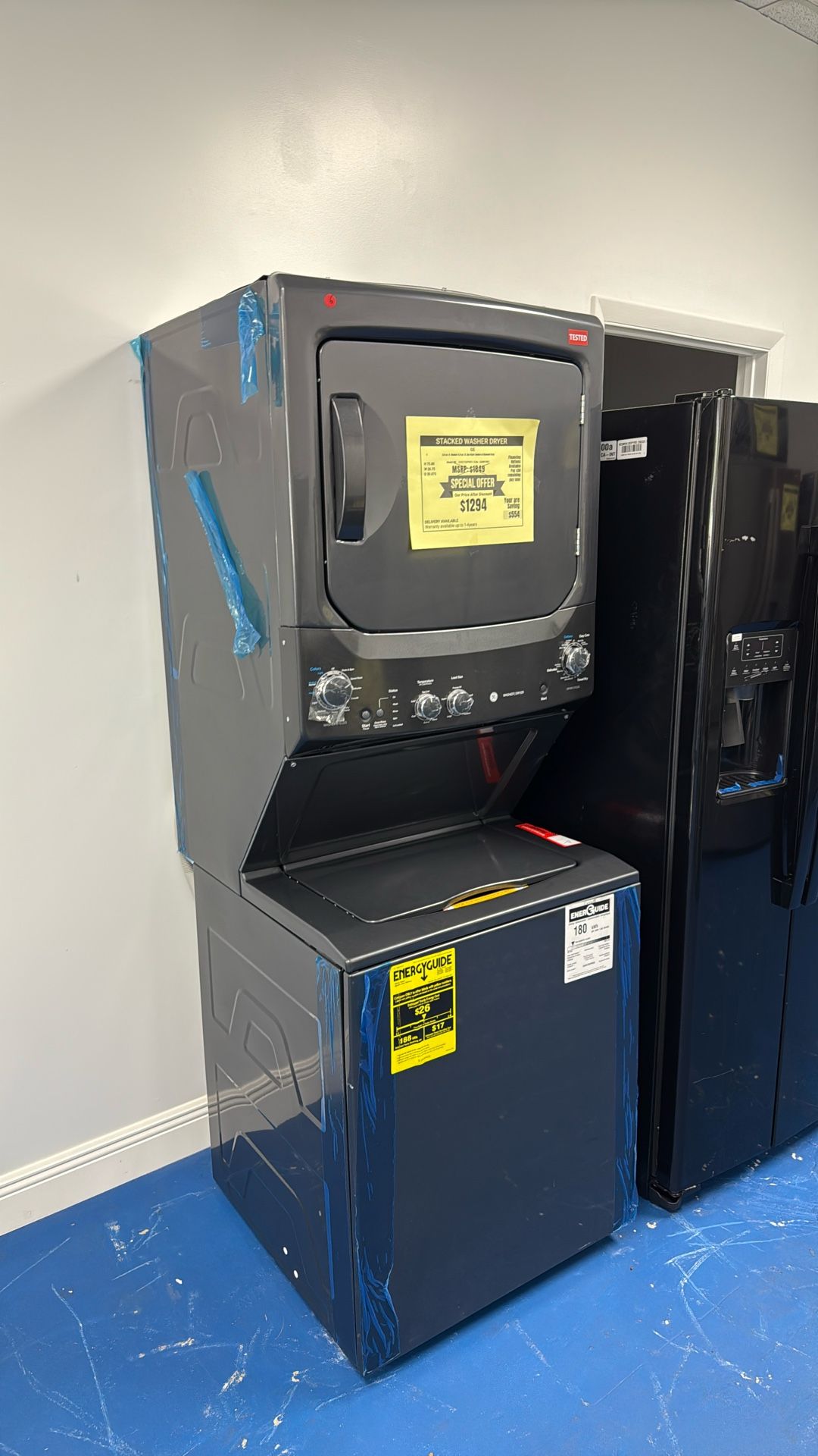 Gas Stacked Washer &Dryer