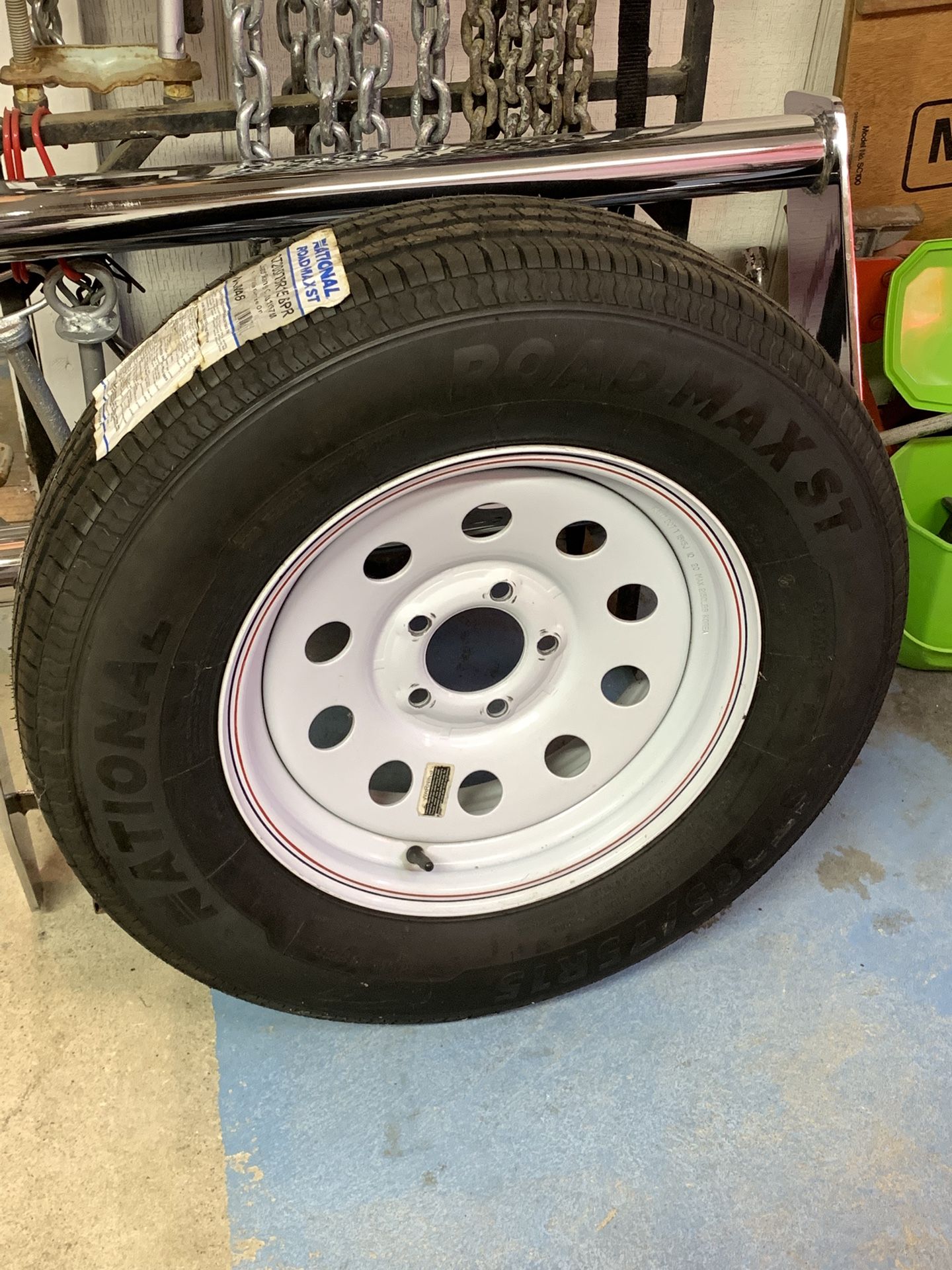 Trailer Tire 15” 5x4 1/2 Lug Pattern (1only) New