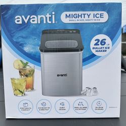 Avanti AVIM263S-IS 26 lb Bullet Ice Maker, Stainless Steel