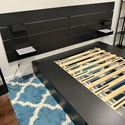 IKEA : KING bedframe + headboard + nightstands + dresser + storages