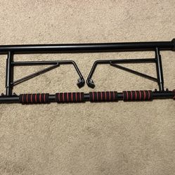 Costway Foldable Pull Up Bar Doorway Chin Up Bar No Screw W/Foam Grip for Home