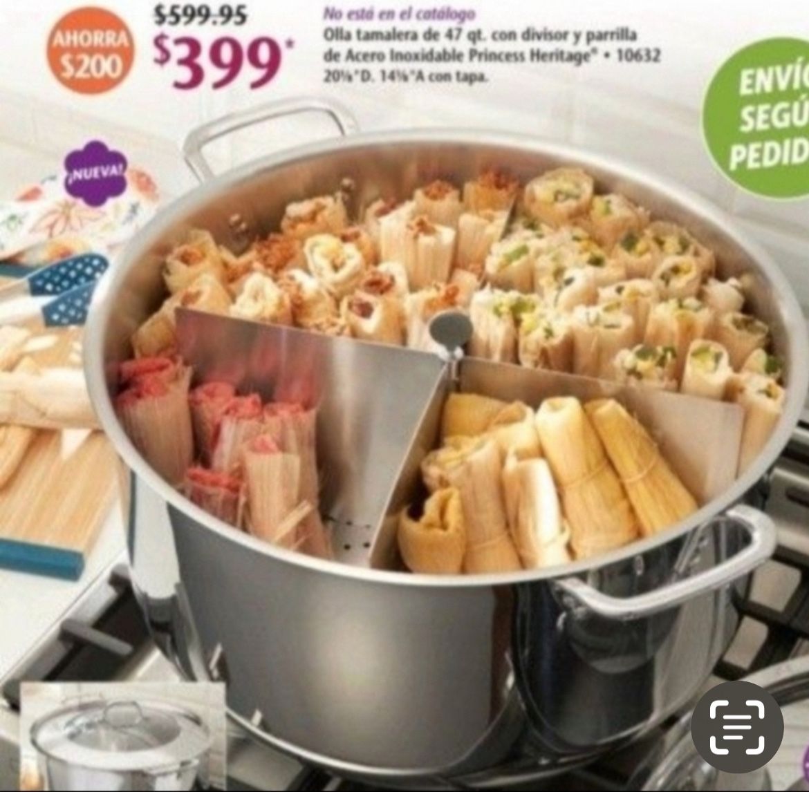 Olla De 47qts De Princess House Nueva En Su Caja
