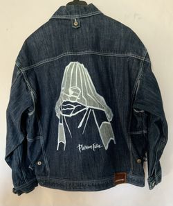 FUBU Platinum Vintage Dumb Donald Heavy Jean Jacket Hip Hop Fat Albert XXL EUC