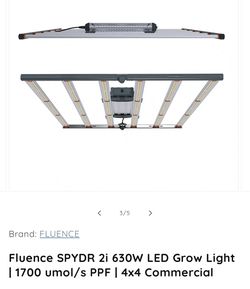 40 Fluence spydr 630 watt LED grow light