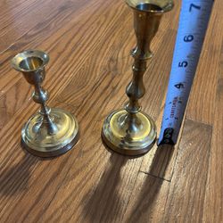 Candle Brass 7in Tall 
