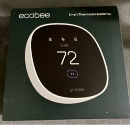 ecobee Smart Thermostat Essential - WiFi Thermostat, Energy Star Certified Programmable Wi-Fi Thermo
