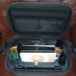 Nintendo Switch OLED TOTK With Case 
