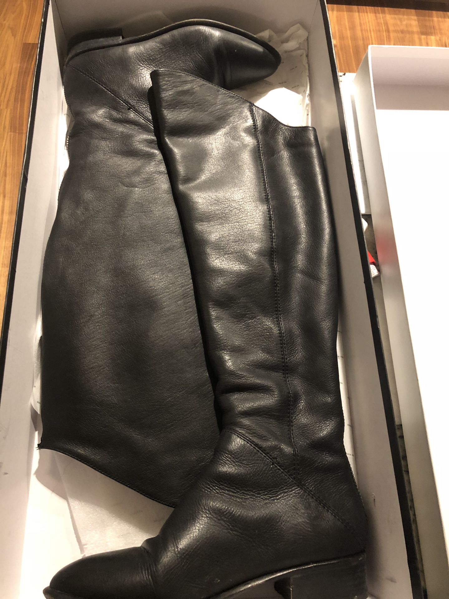 Dolce Vita Meris Flat Leather Riding Boots | Size: 7.5
