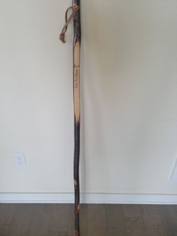 Live To Hunt  Made by hand wood carved hiking walking stick
