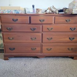 ANTIQUE OAK 9 DRESSER