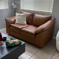 Free Leather Loveseat 