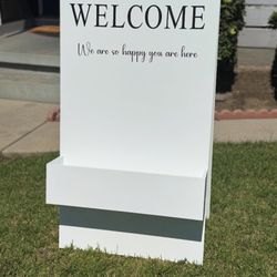 Flower box Wood Sign, No Decal