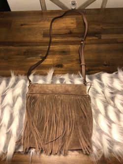Michael Kors Purse tan suede fringe